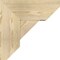 Ekena Millwork Traditional Slat Rough Sawn Bracket w/ Offset Brace, Douglas Fir, 8"W x 18"D x 18"H BKT0806X18X18TRA06RDF - alternate 2